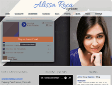 Tablet Screenshot of alissaroca.com
